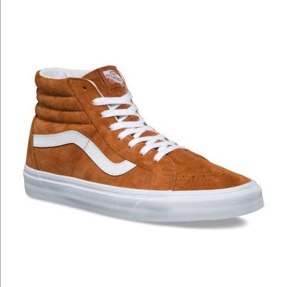 vans sk8 hi brown suede